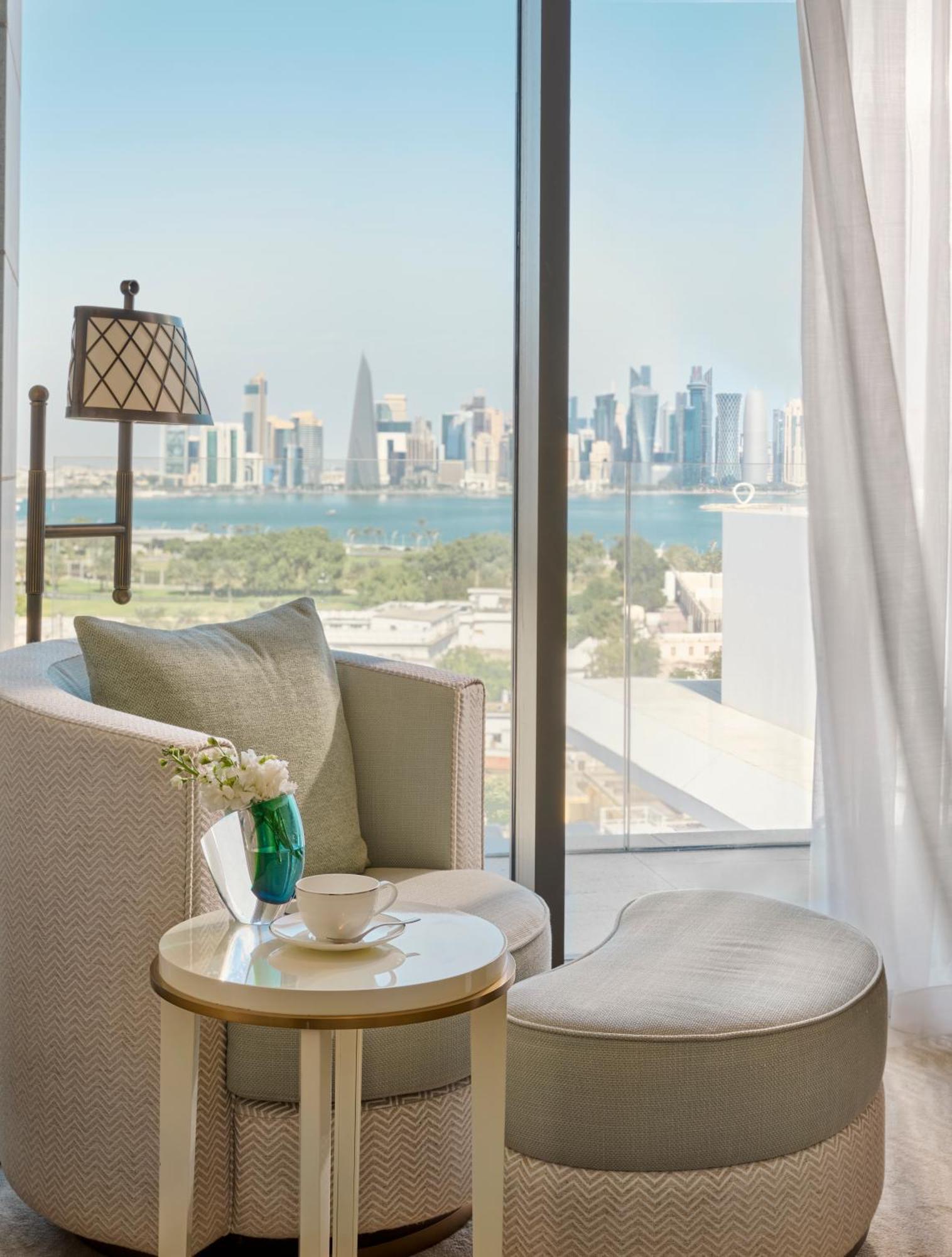 Отель Mandarin Oriental, Доха Экстерьер фото View from a suite